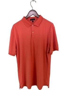 Peter Millar Crown Crafted Striped Polo - Peach Size L
